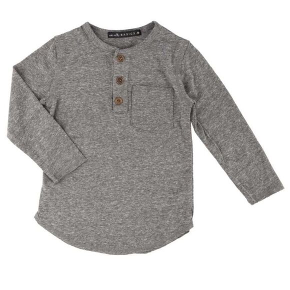 Miki • Miette Other - Miki and Miette Heather Gray Kids Long Sleeve Tee 12 Y